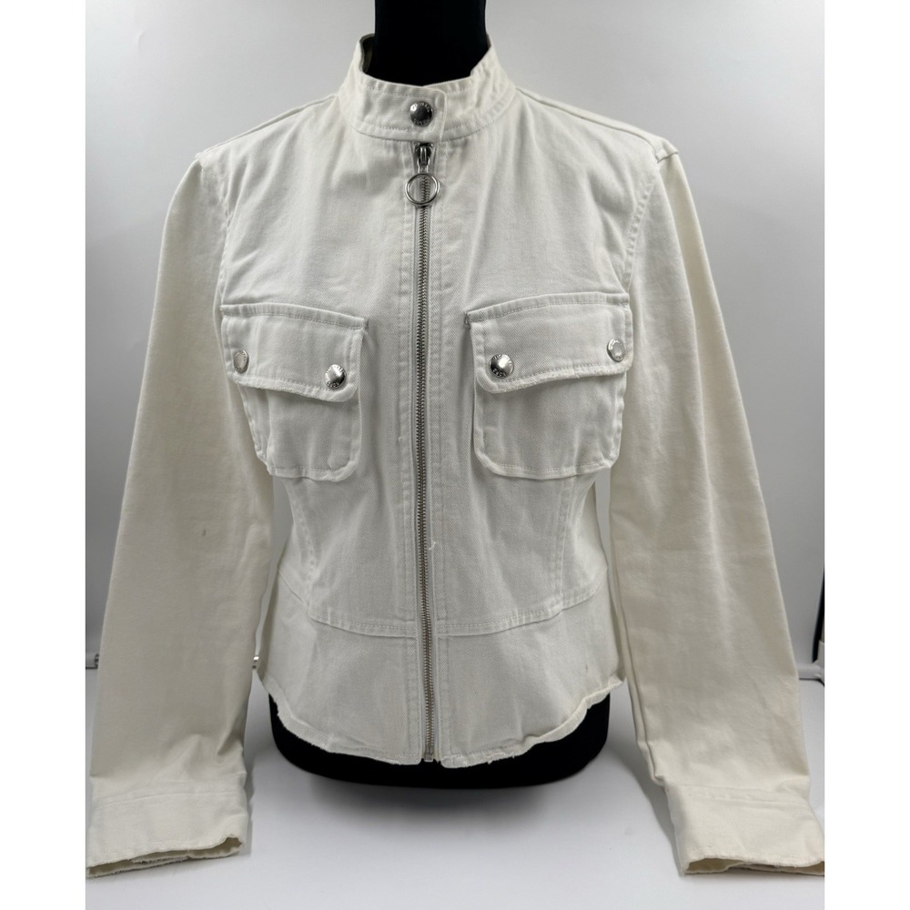 Michael Kors Women's Vintage White Denim Medium
